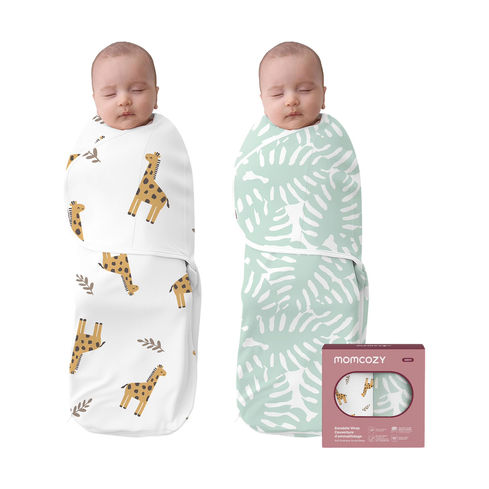 Momcozy Swaddle Sleep Sack (2 Pack) - Bravery.