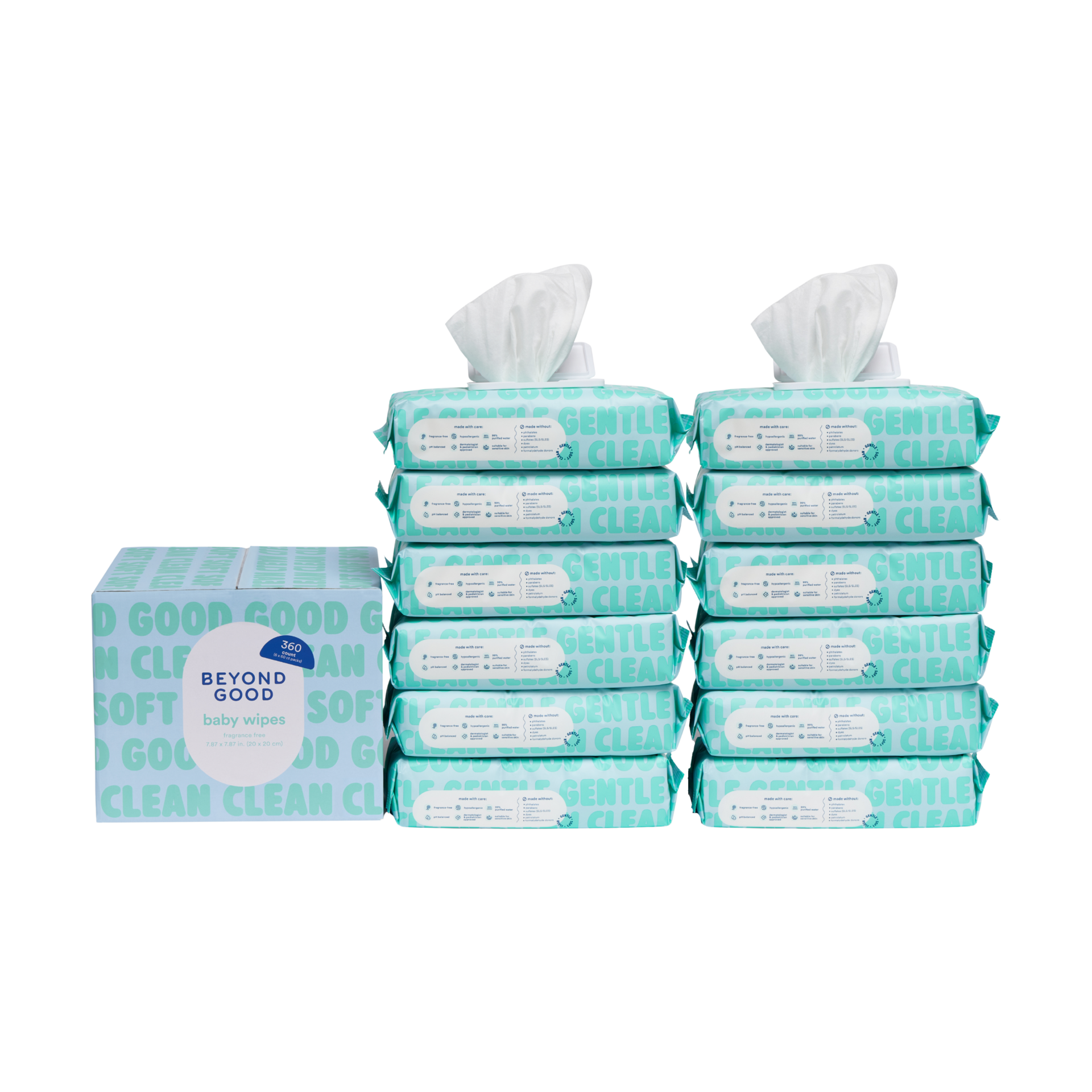 Beyond Good 99% Purified Water Baby Wipes.