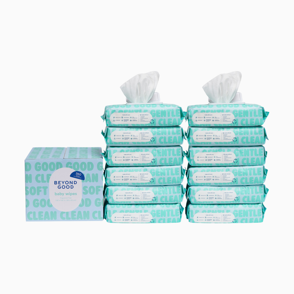 Beyond Good 99% Purified Water Baby Wipes - Fragrance Free, 720 Count.