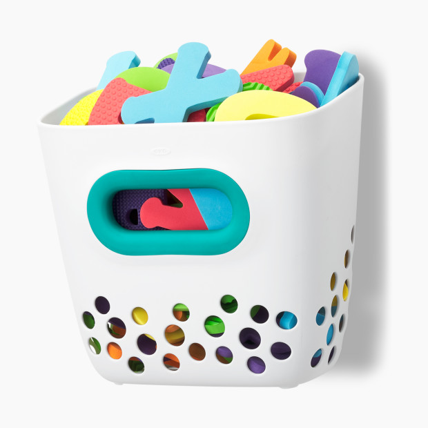 OXO Tot Scoop and Store Bath Toy Bin - Teal.