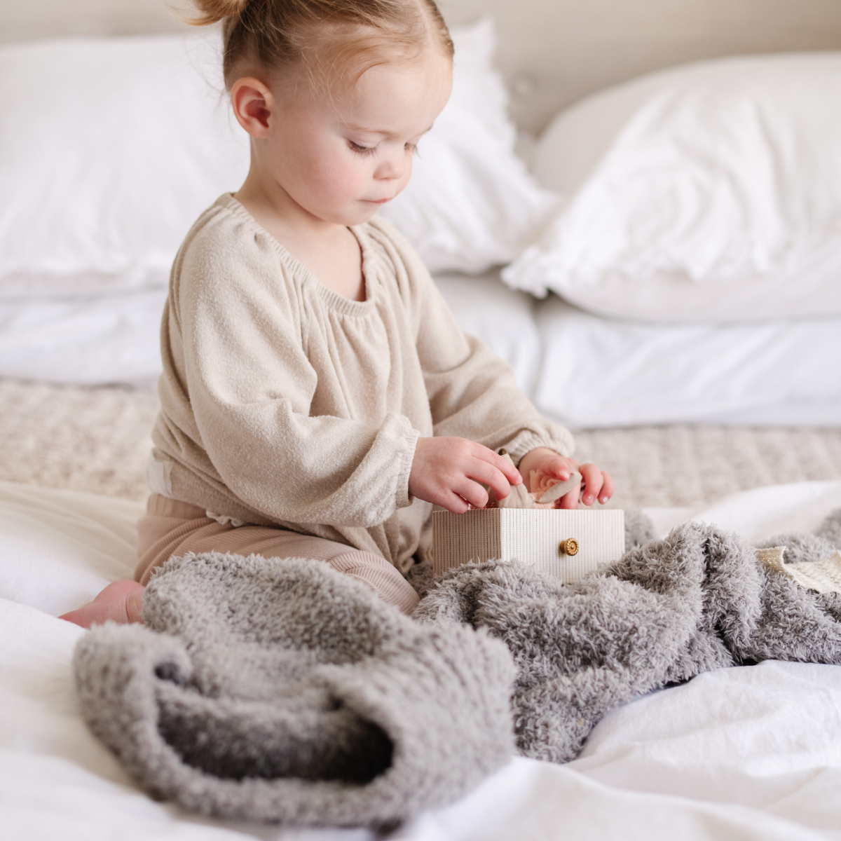 Saranoni Bamboni Receiving Blanket Gray Babylist Shop