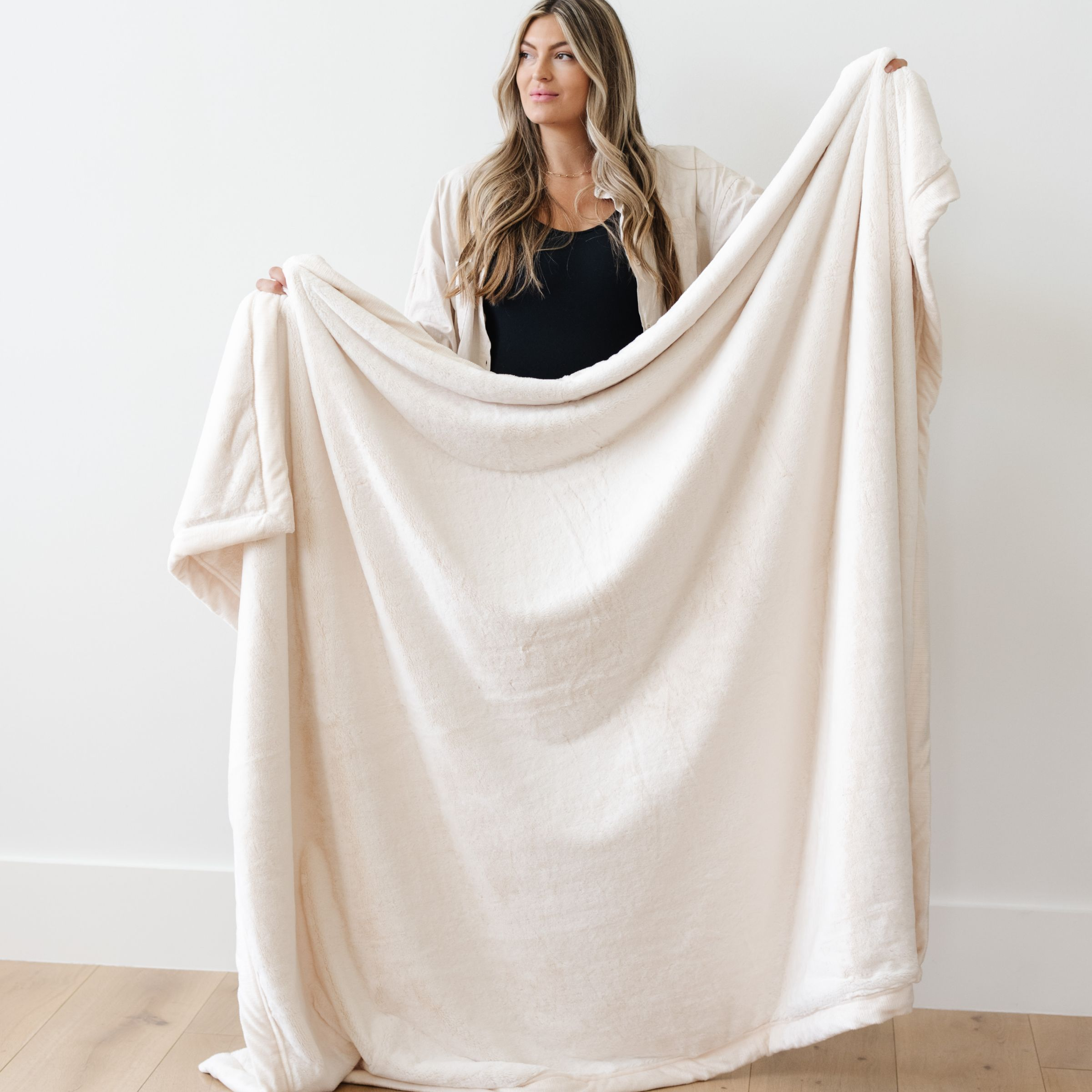 Saranoni Lush Receiving Blanket Natural Babylist Shop