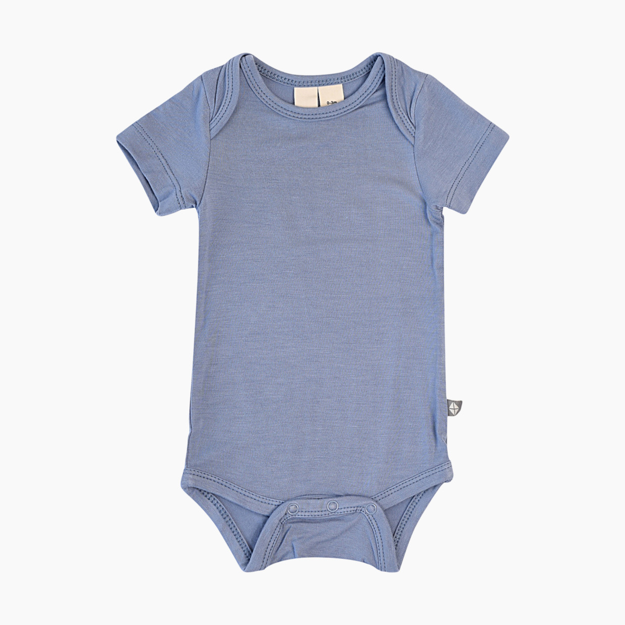 Kyte Baby Short Sleeve Bodysuit - Slate, 0-3 Months.