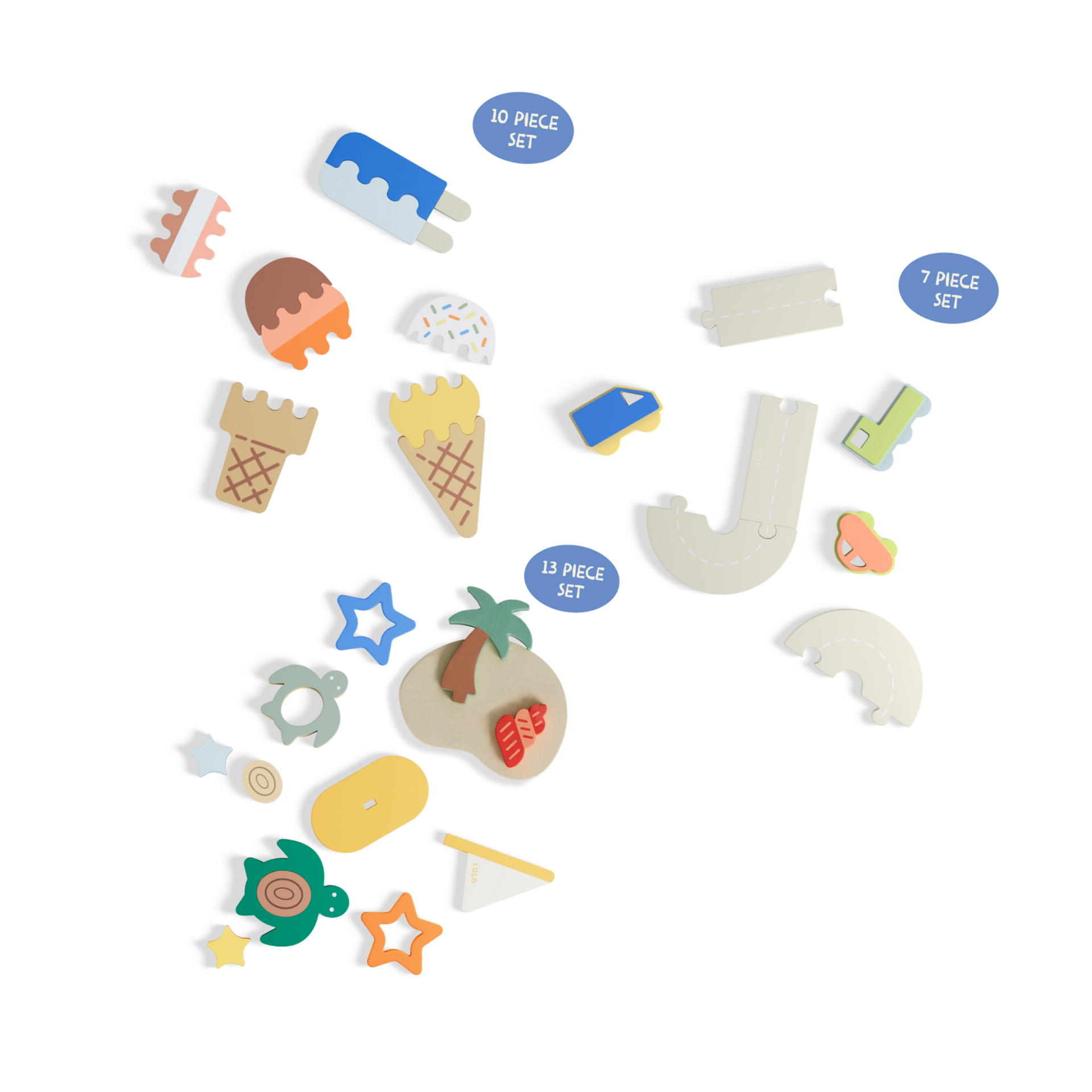 Lalo Foam Bath Toy Bundle.