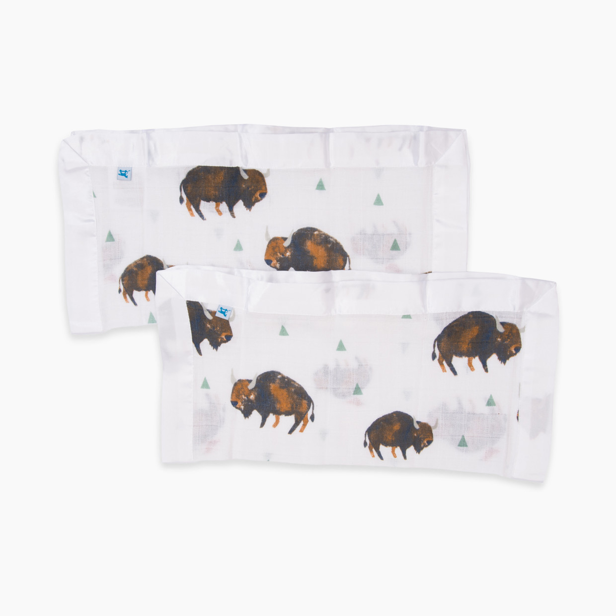 Little Unicorn Cotton Muslin Security Blanket (2 Pack) - Bison.