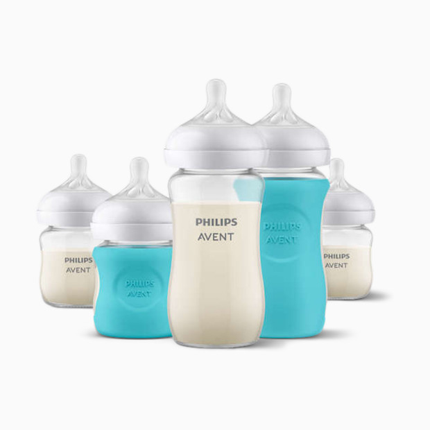 Philips Avent Glass Natural Bottle with Natural Response Nipple, Baby Set.
