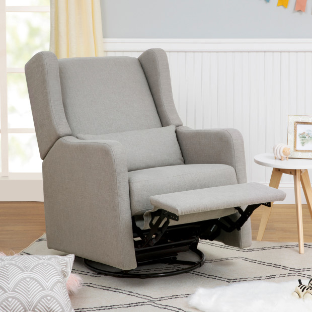 Carter's by DaVinci Arlo Recliner and Swivel Glider - Performance Grey Linen.
