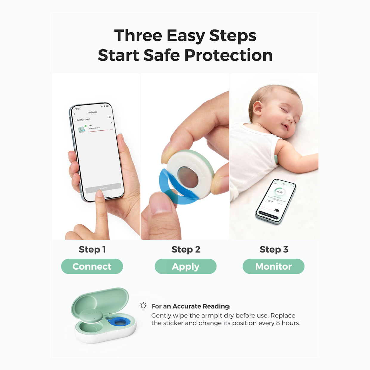 Momcozy Wearable Digital Thermometer.
