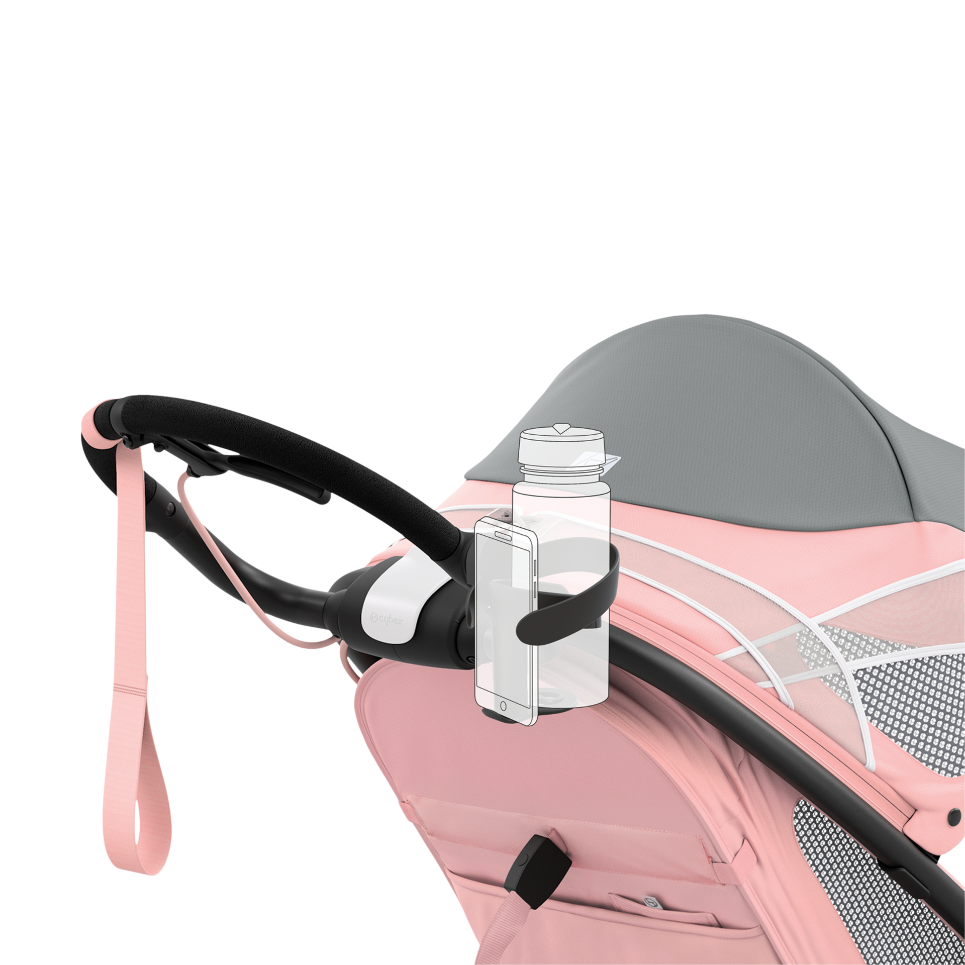 Cybex 2-in-1 Cup Holder - Black.
