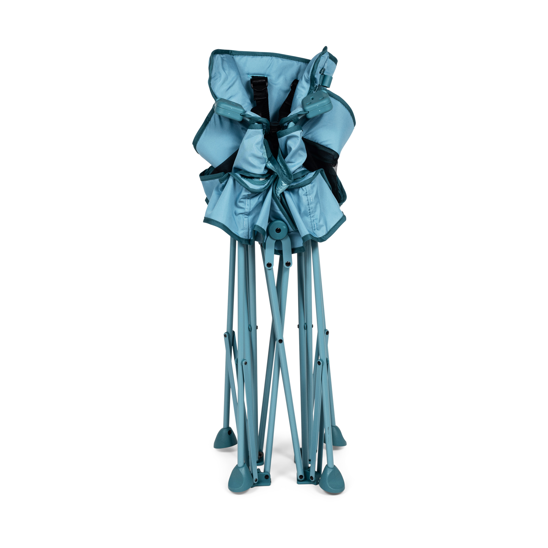 Baby Delight Go With Me Uplift Deluxe Portable High Chair With Canopy - Blue Wave.