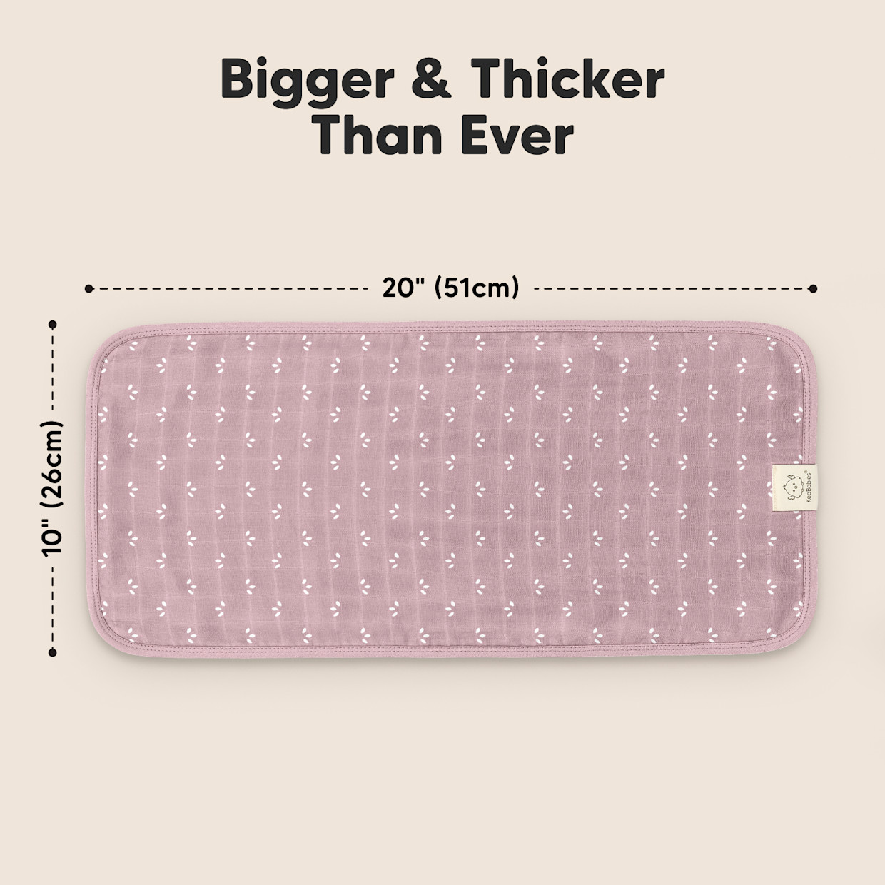 KeaBabies Lumi Muslin Burp Cloths (5 Pack) - Bloom.