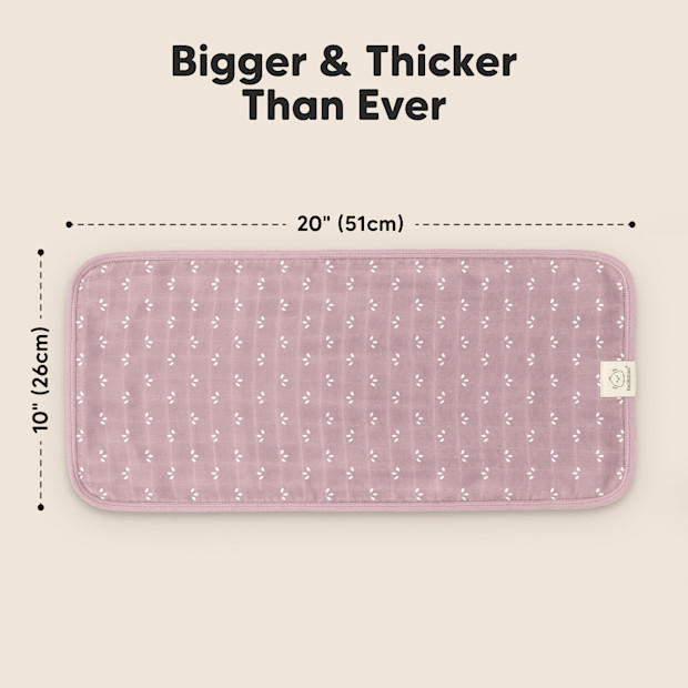 KeaBabies Lumi Muslin Burp Cloths (5 Pack).