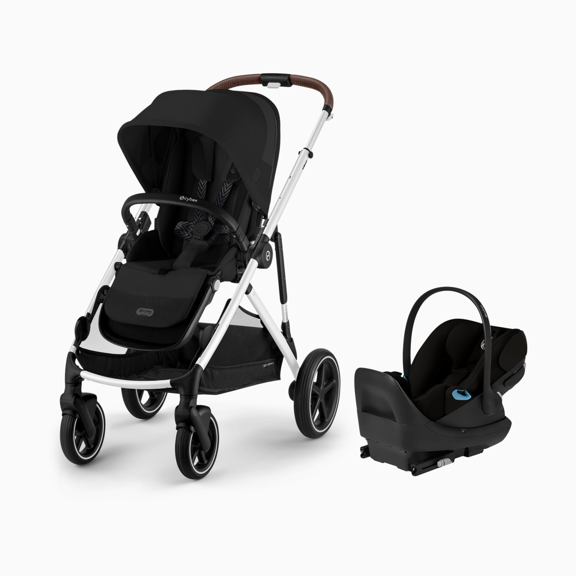 Cybex Gazelle S Stroller + Cloud G Pro Travel System - Black Frame