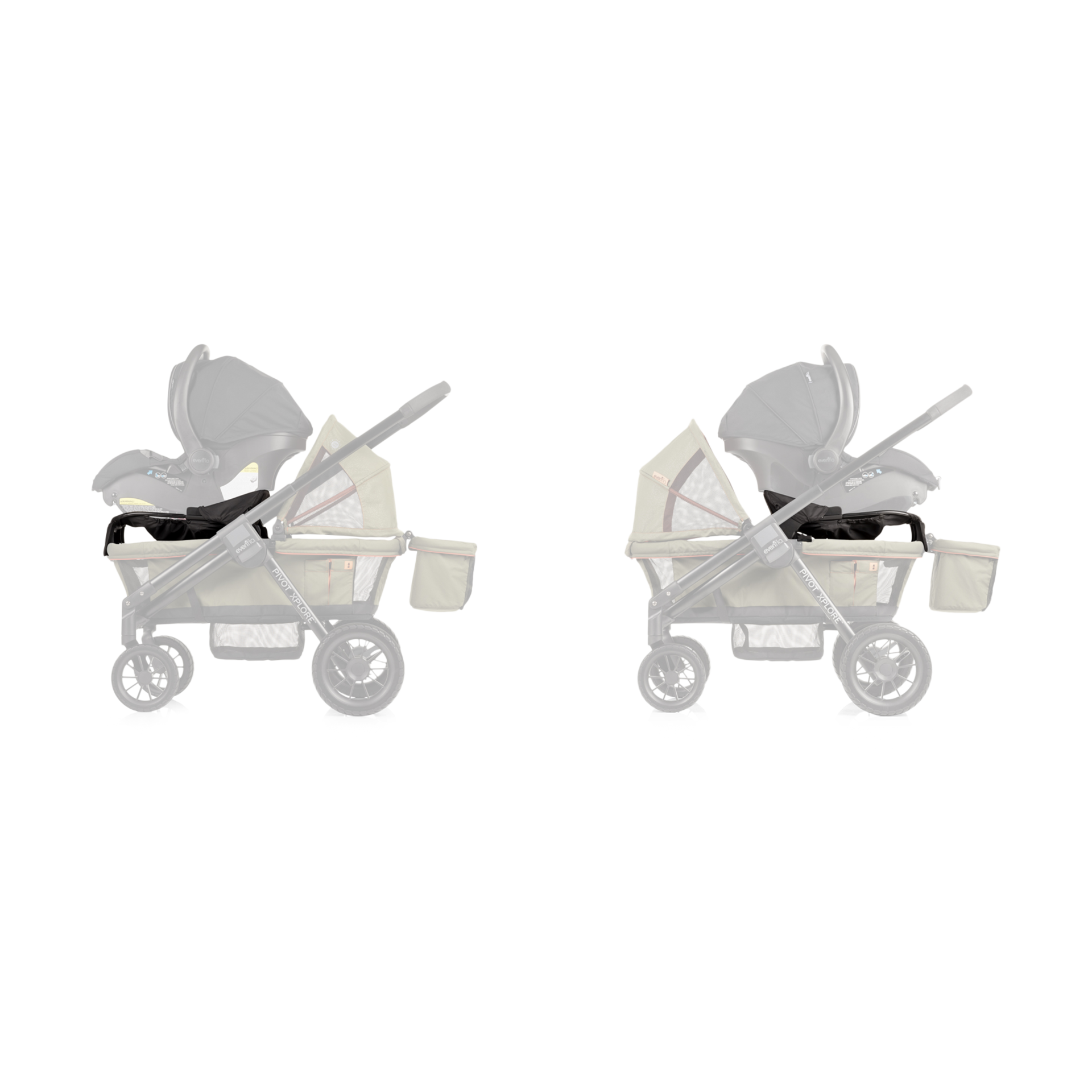 wagon with infant seat