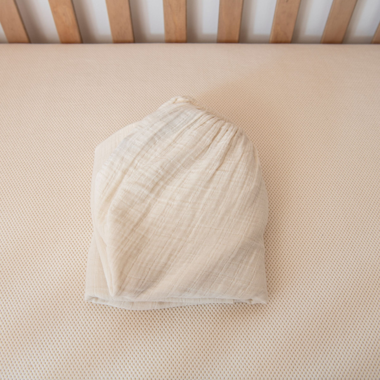 Naturepedic Organic Breathable Muslin Crib Sheets - Natural.