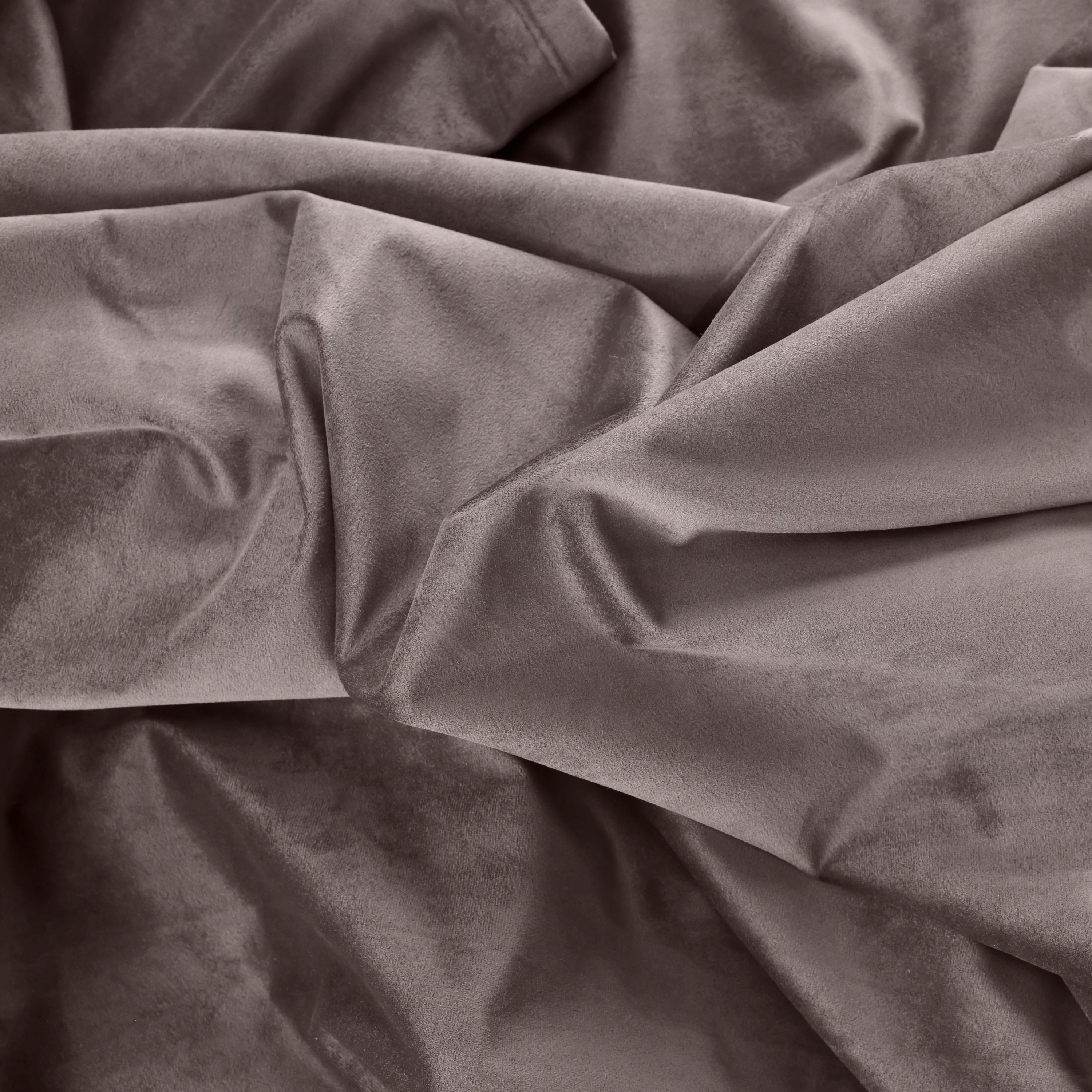 Ricardo Trading Premium Velvet Rod Pocket Tie Up Panel - Mauve, 50"W X 63"L, 1.