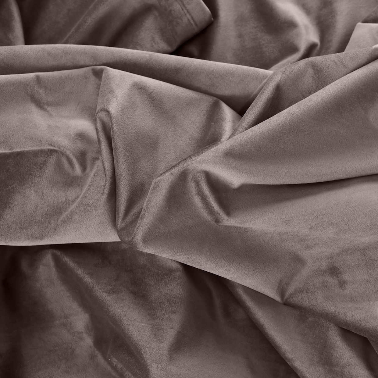 Ricardo Trading Premium Velvet Rod Pocket Tie Up Panel - Mauve, 50"W X 63"L, 1.