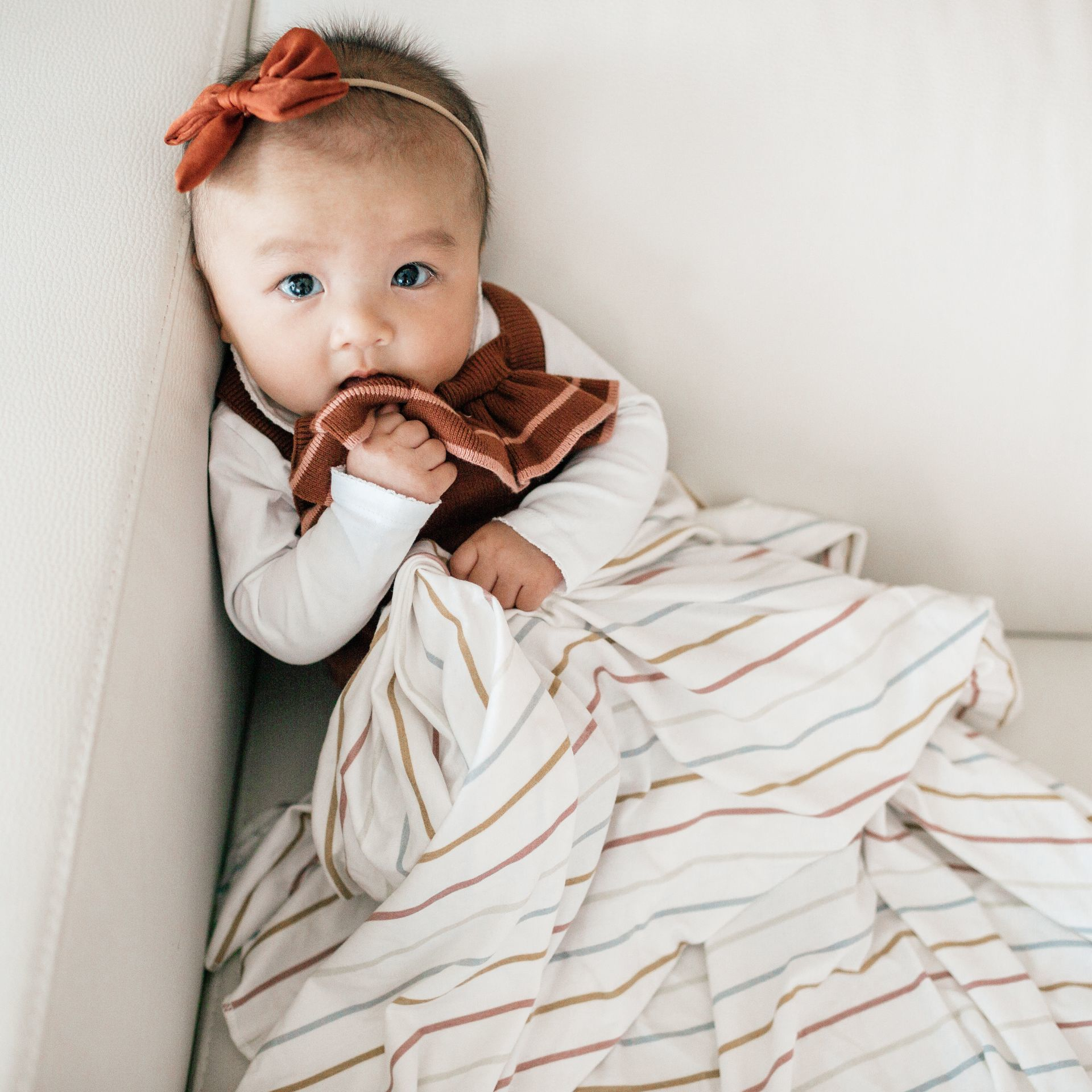 Copper Pearl Printed Swaddle Blanket Piper Babylist Shop