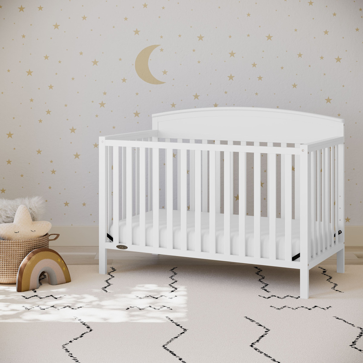 Graco Benton 5-in-1 Convertible Crib - White.