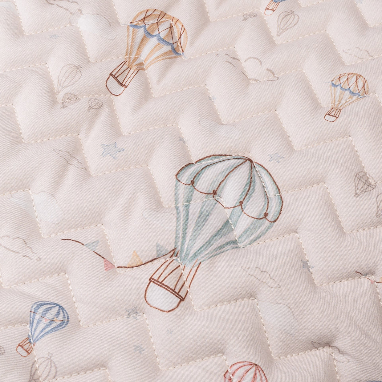 Crane Baby Quilted Storage Bin - Skye Hot Air Balloon.