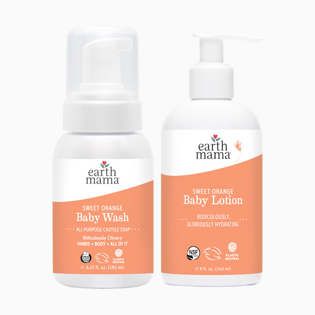 Earth Mama Baby Bath Bundle.