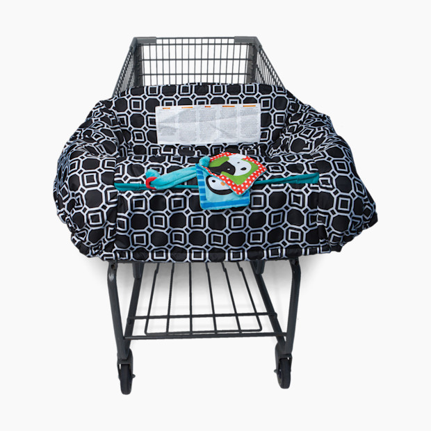 Boppy Shopping Cart and Restaurant High Chair Cover - City Squares Black & White.