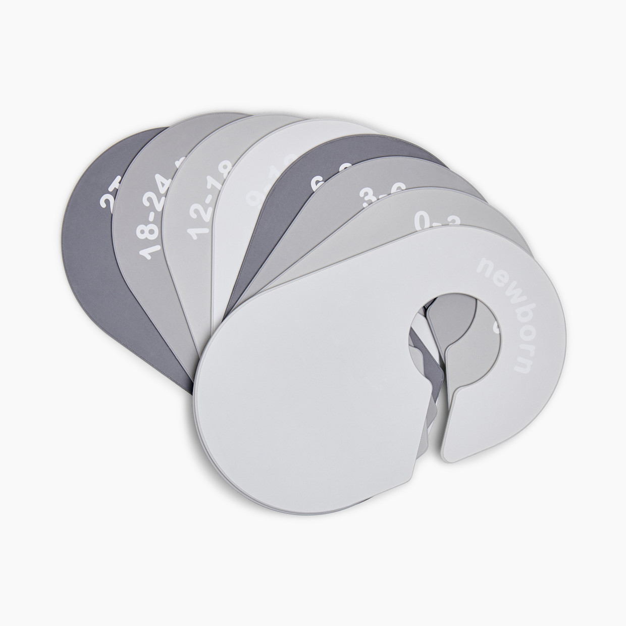 Sprucely 8 Piece Closet Dividers - Grey.