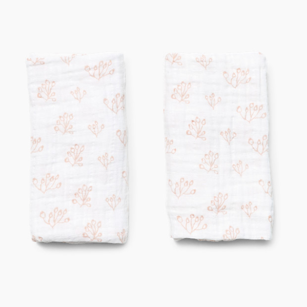 Lewis Burp Cloth Set - Rose Hip Blush.