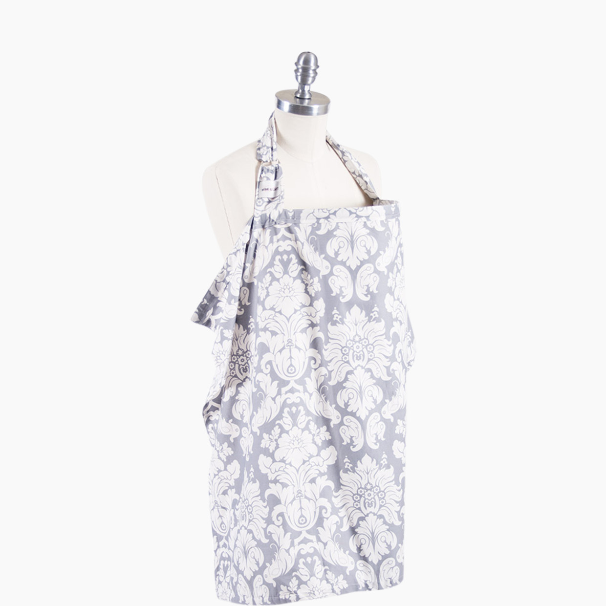 Bebe au Lait Cotton Nursing Cover - Chateau Silver.