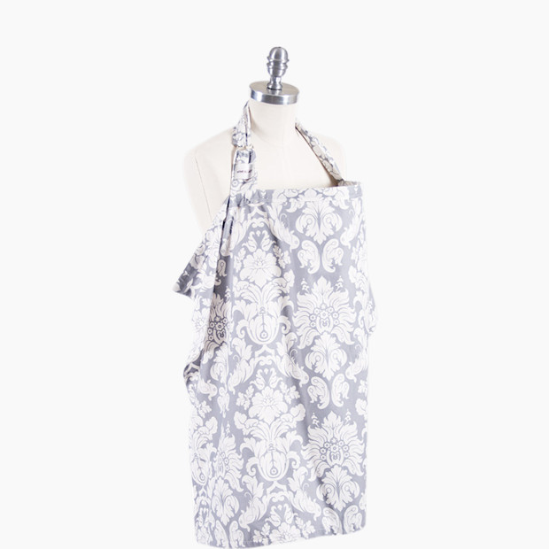 Bebe au Lait Cotton Nursing Cover - Chateau Silver.