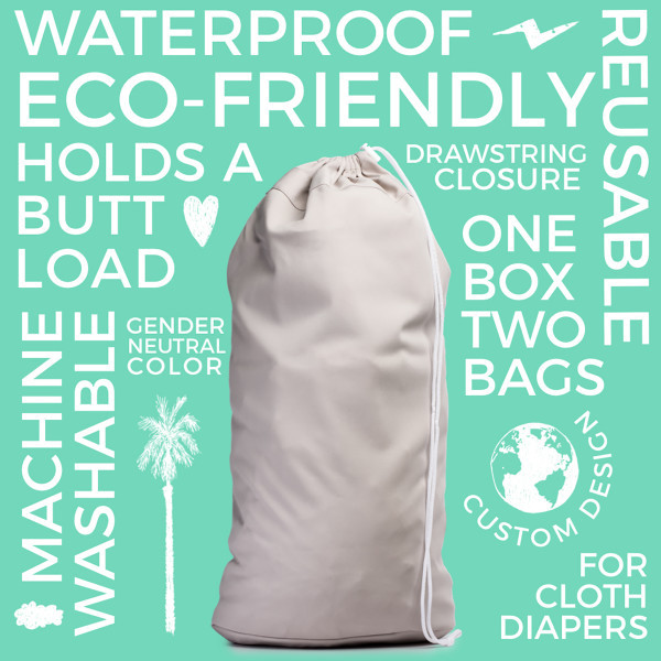 dekor Cloth Diaper Pail Liner for Dekor Diaper Plus (2 Pack).