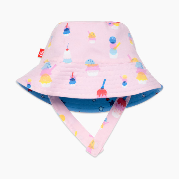 Magnetic Me Modal Magnetic Sun Hat - Pink Sundae Funday, 0-6 M.