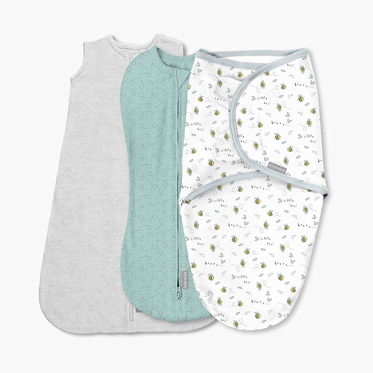 Ingenuity SwaddleMe Comfort Pack - Little Bees, 0-3 M.