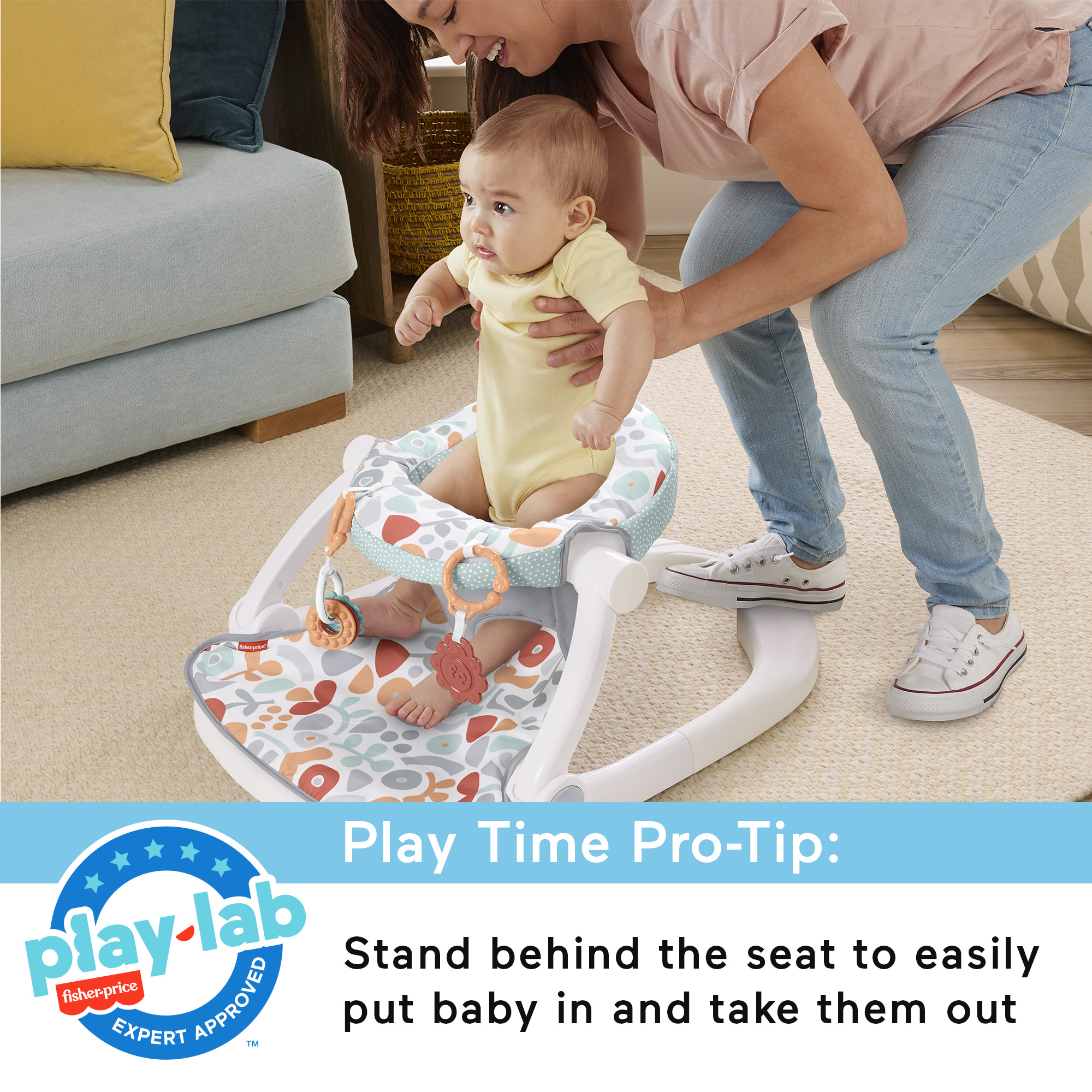 Fisher-Price Sit-Me-Up Floor Seat - Fresh Floral.