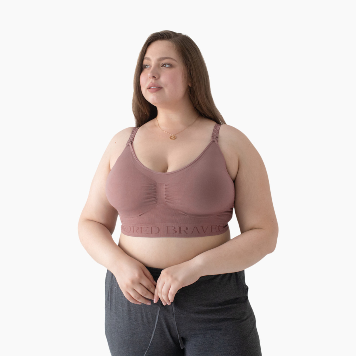 Kindred Bravely Simply Sublime Seamless Nursing Bra For Breastfeeding -  Twilight, Large-Busty