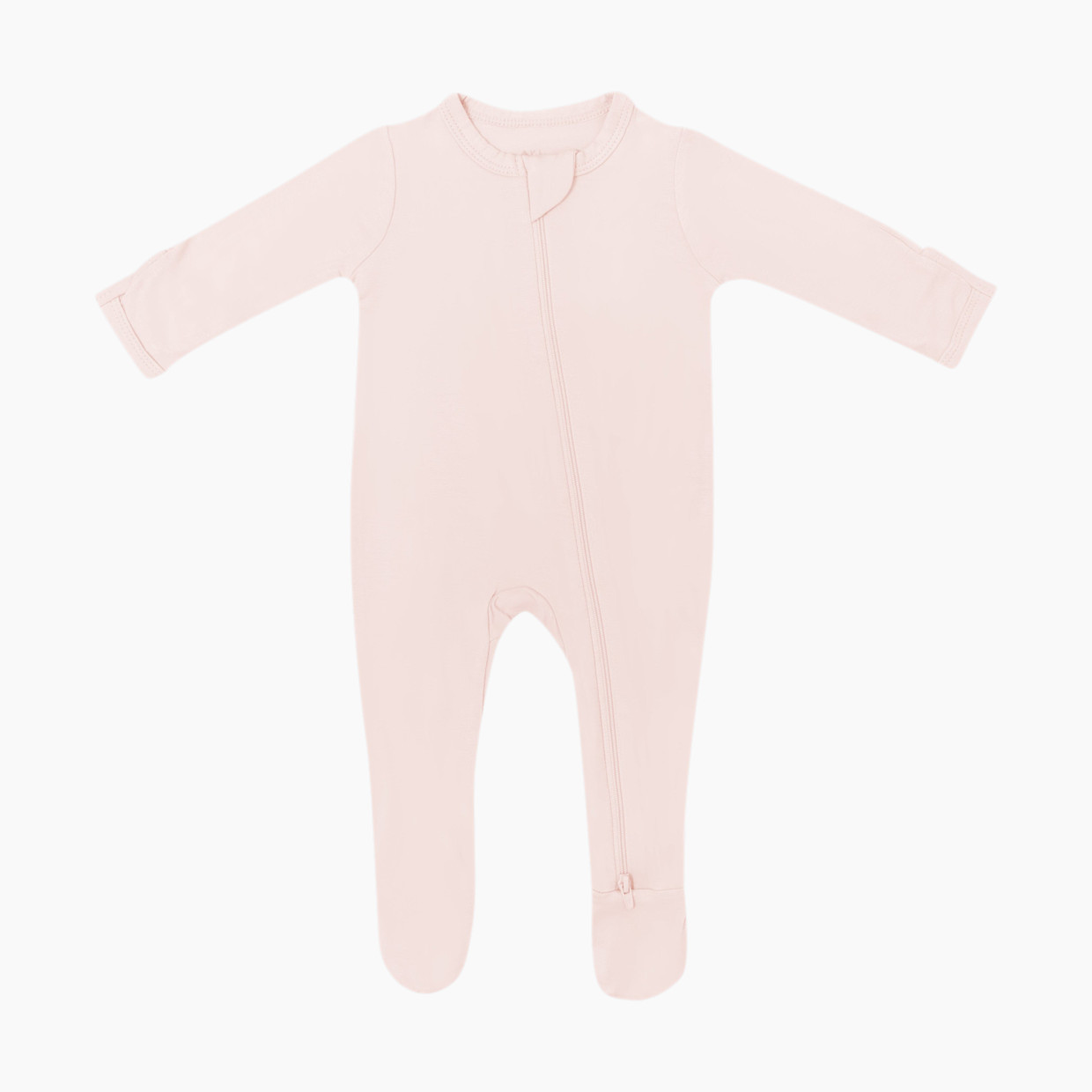 Kyte Baby Zipper Footie - Blush, Newborn.