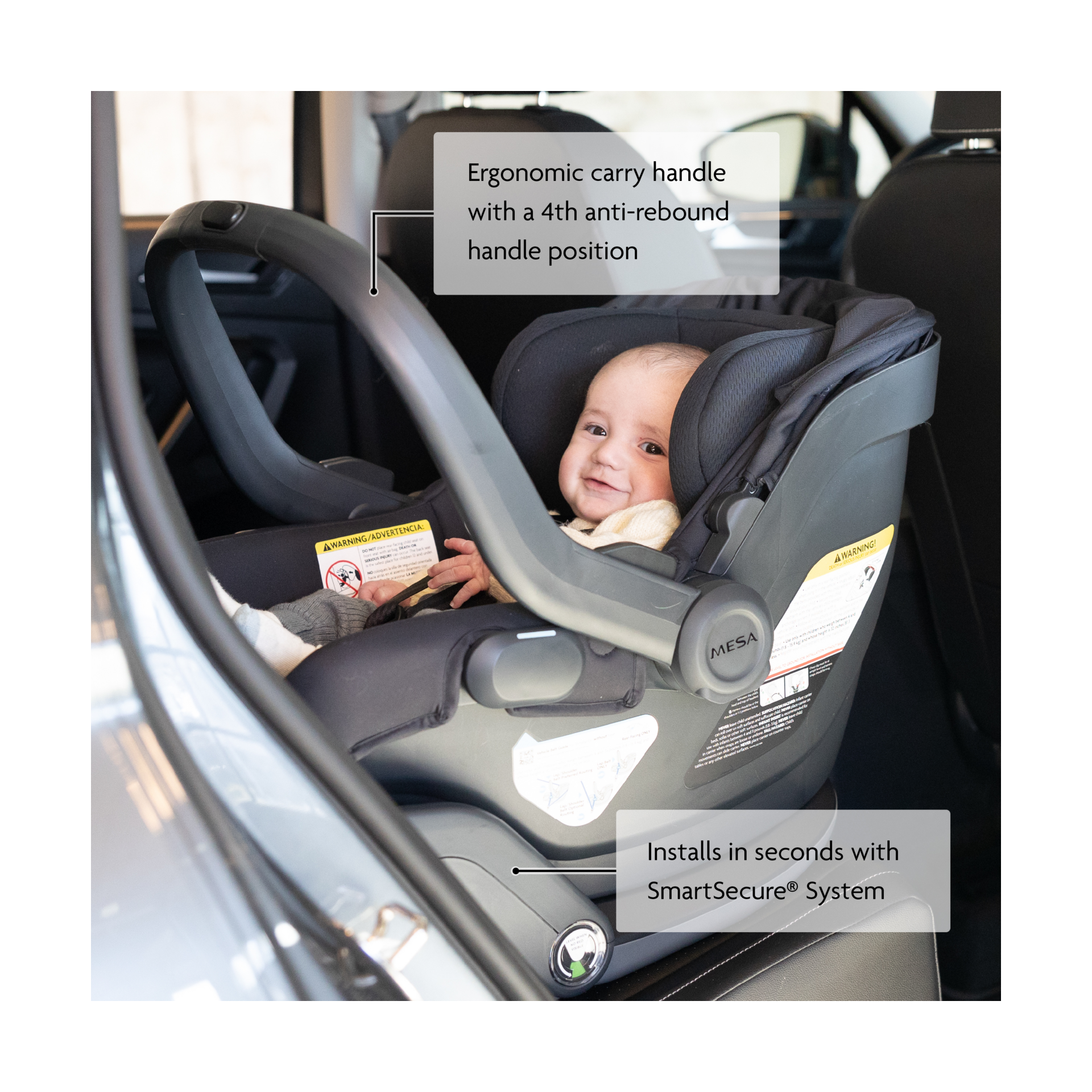 UPPAbaby Mesa V3 Infant Car Seat.