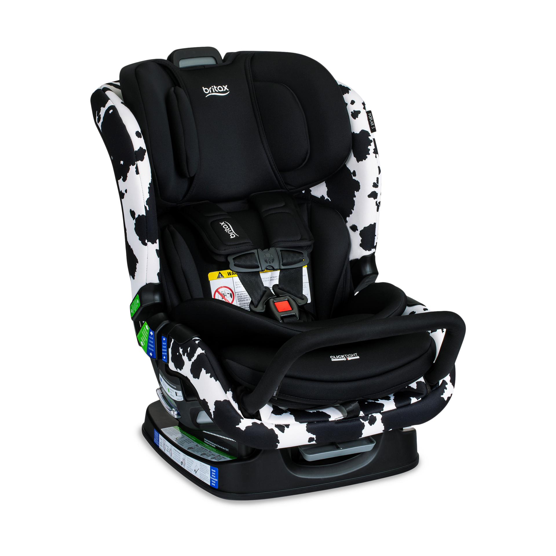 Britax Poplar S Convertible Car Seat, Slim 17” Design — Cowmooflage