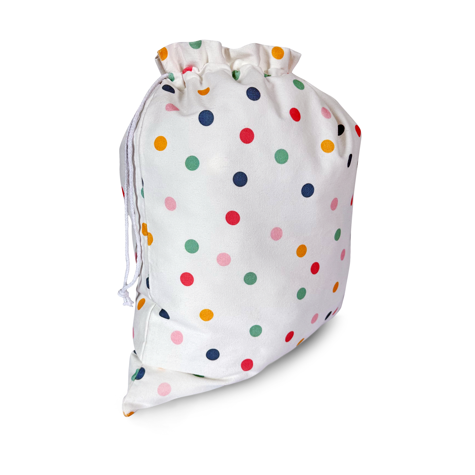 Gather & Knot Fabric Gift Bag - Dots, XL.