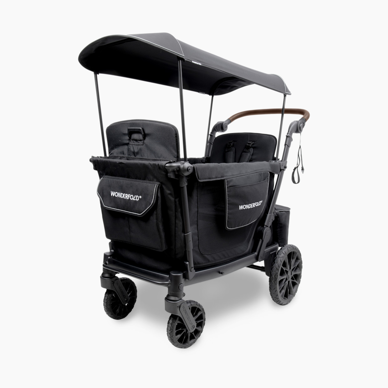 WonderFold Wagon L2 Double Stroller Wagon - Black.