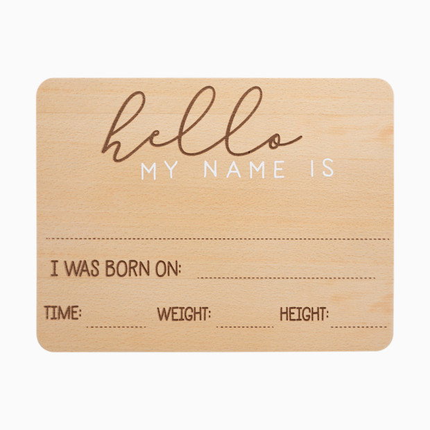 Pearhead Hello World Fill-In Baby Arrival Sign.