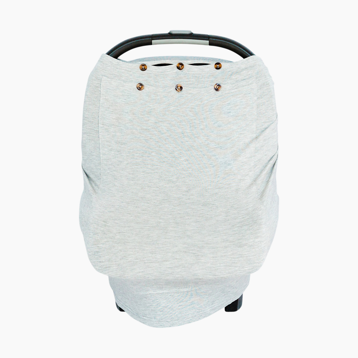 Snuggle Shield LUXE Protection Bamboo Rayon Multi-Use Antimicrobial Air Filtering Infant Cover - Heather Grey, Os.