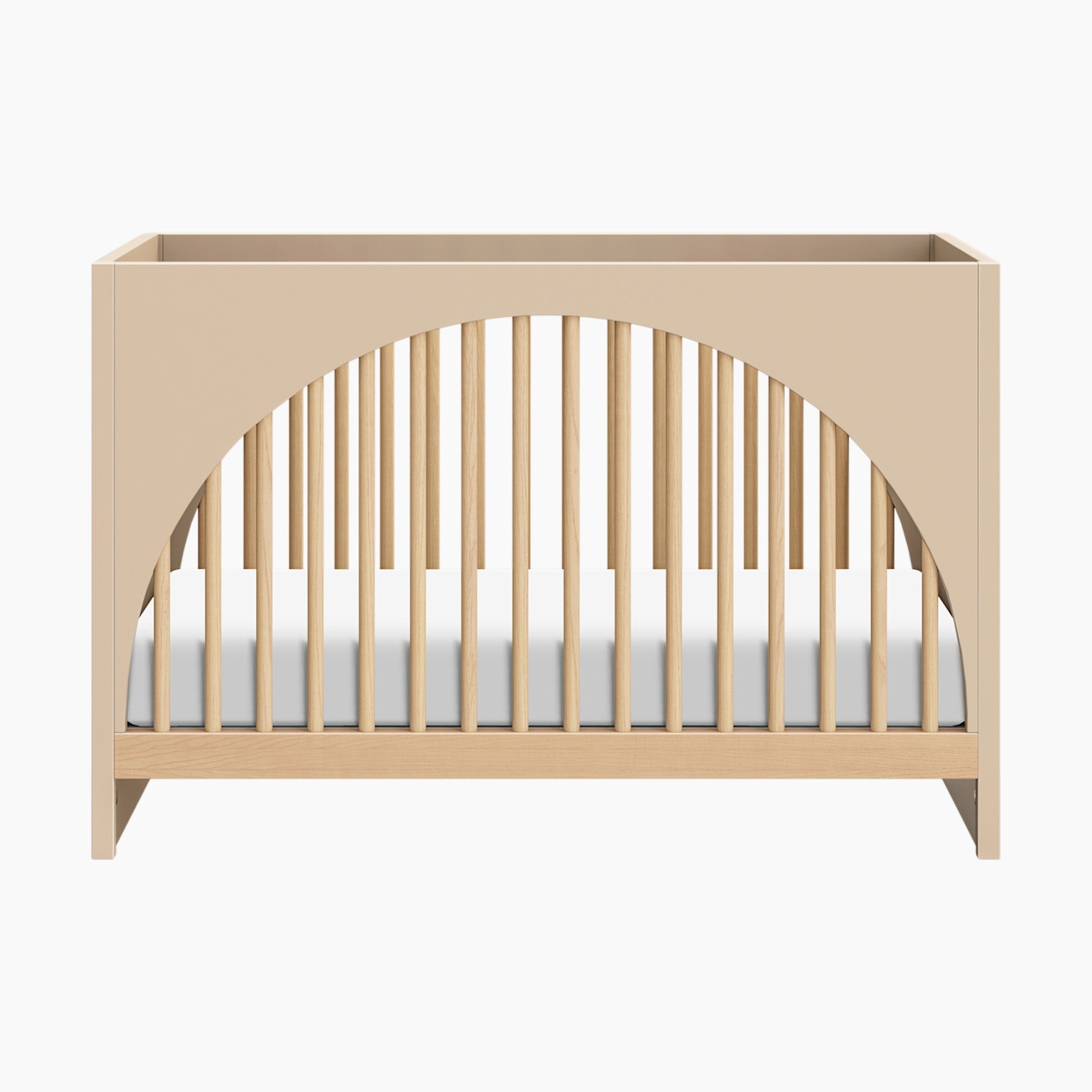 babyletto Moab 3-in-1 Convertible Crib - Taupe/Ash.