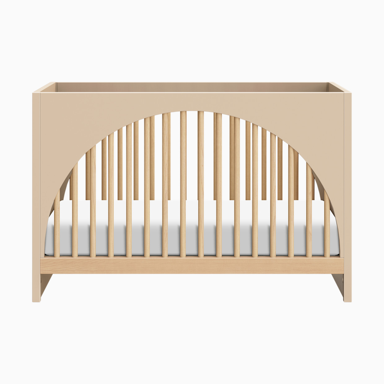 babyletto Moab 3-in-1 Convertible Crib - Taupe/Ash.