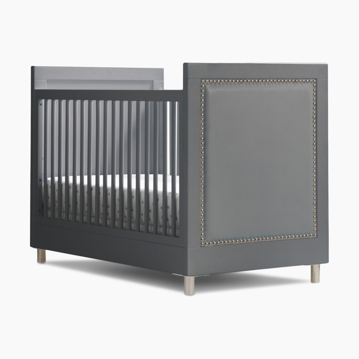 Simmons Kids Avery 3-in-1 Baby Crib with Toddler Bed Conversion Kit - Charcoal Grey.