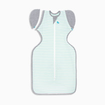 Love to Dream Swaddle Up Transition Swaddle, Patented Zip-Off Wings, Gently Help Baby Transition from Being Swaddled to Arms Free When Showing Signs of Rolling, 1.0 TOG, 13-19 lbs, Mint