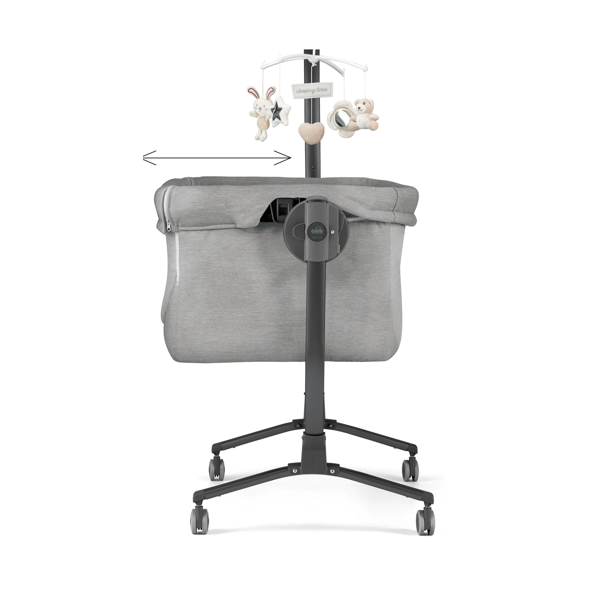 Sorelle Cullami Bassinet and Co-Sleeper - Gray.