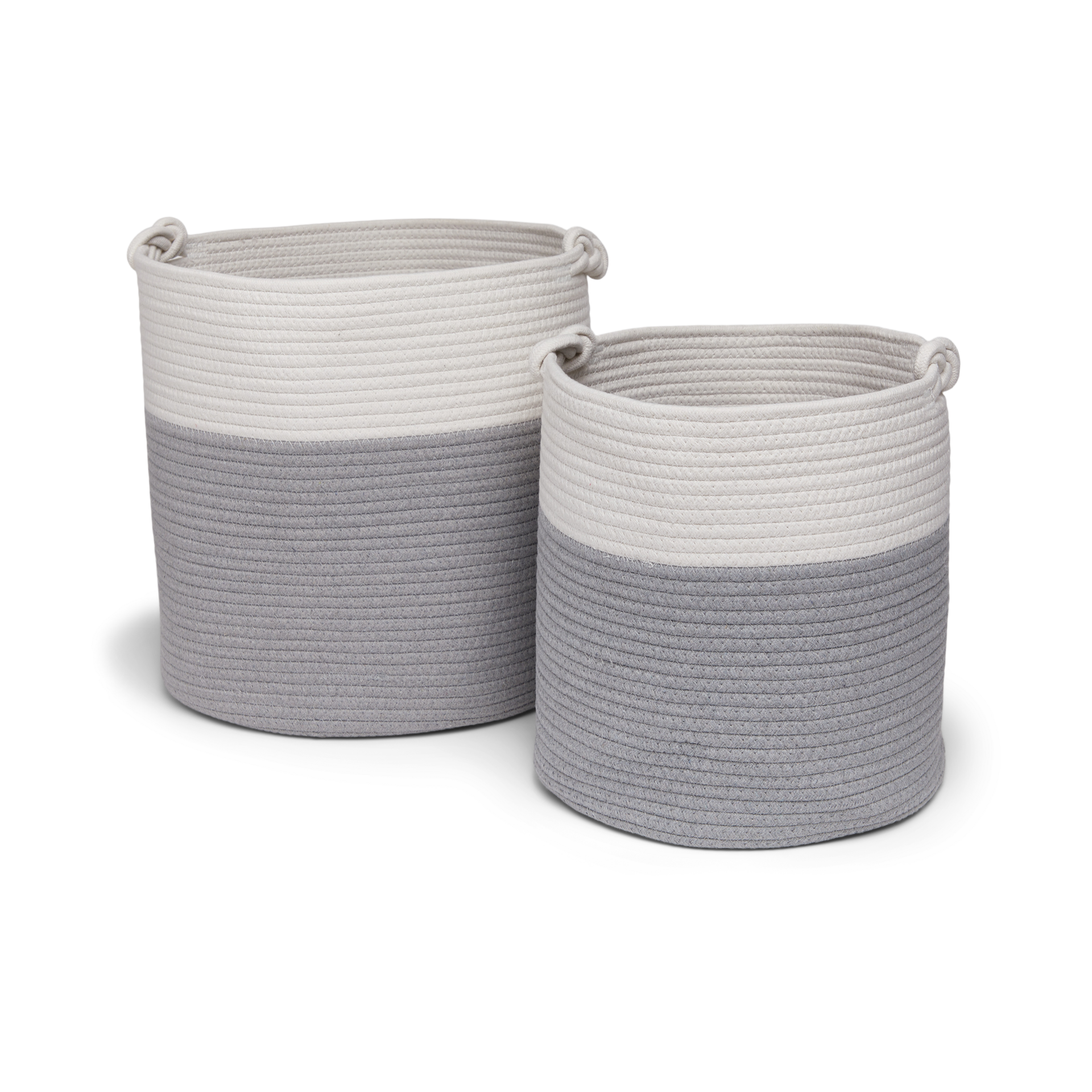 Sprucely Large & Medium Rope Basket Set.