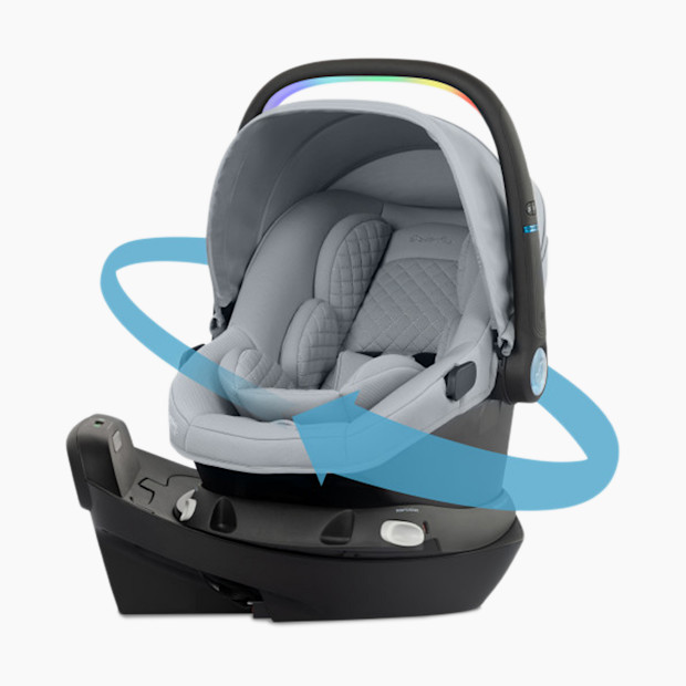Evenflo Revolve180 LiteMax NXT Rotational Infant Car Seat with SensorySoothe - Quartz.