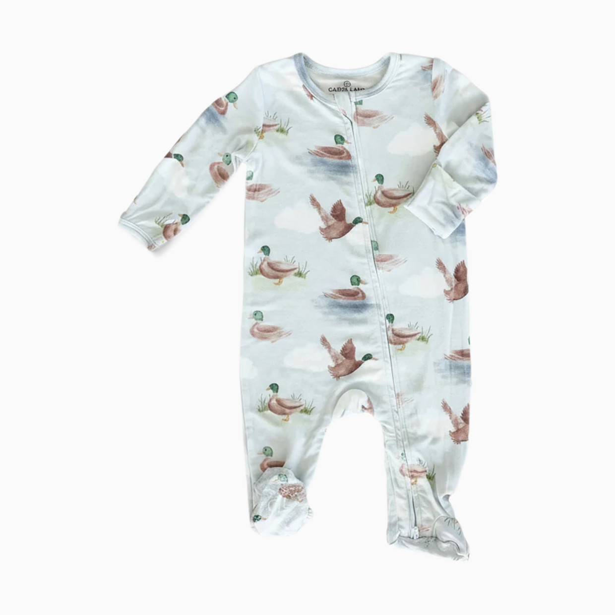 Caden Lane Zipper Footie - Little Duckling, 0-3 M.